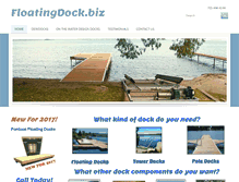 Tablet Screenshot of floatingdock.biz